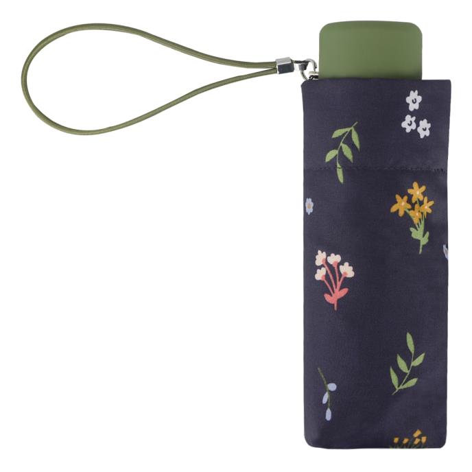 totes® Compact Round Navy Ditsy Umbrella (5 Section) Extra Image 2